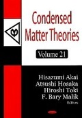 Cover: Condensed Matter Theories - Nova Science Publishers Inc