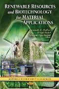 Cover: Renewable Resources & Biotechnology for Material Applications - Nova Science Publishers Inc