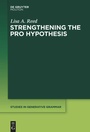 Cover: Strengthening the PRO Hypothesis - De Gruyter Mouton