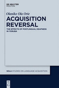 Abbildung von: Acquisition Reversal - De Gruyter