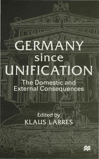 Enlarge image Cover: Germany since Unification - Palgrave Macmillan