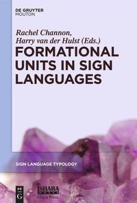 Enlarge image Cover: Formational Units in Sign Languages - De Gruyter Mouton