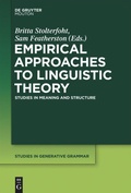 Cover: Empirical Approaches to Linguistic Theory - De Gruyter Mouton