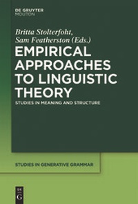 Abbildung von: Empirical Approaches to Linguistic Theory - De Gruyter