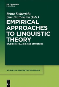 Abbildung von: Empirical Approaches to Linguistic Theory - De Gruyter Mouton