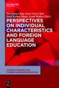 Cover: Perspectives on Individual Characteristics and Foreign Language Education - De Gruyter