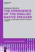 Cover: The Emergence of the English Native Speaker - De Gruyter Mouton