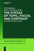 Cover: The Syntax of Topic, Focus, and Contrast - De Gruyter