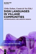 Cover: Sign Languages in Village Communities - De Gruyter