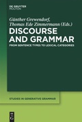 Cover: Discourse and Grammar - De Gruyter Mouton