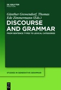 Cover: Discourse and Grammar - De Gruyter