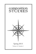Cover: Composition Studies 41.1 (Spring 2013) - Parlor Press