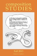 Cover: Composition Studies 41.2 (Fall 2013) - Parlor Press