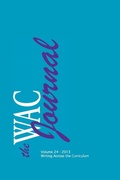 Cover: The Wac Journal 24 (Fall 2013) - Parlor Press