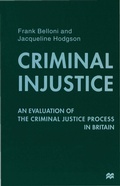 Cover: Criminal Injustice - Palgrave Macmillan