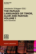 Cover: The Papuan Languages of Timor, Alor and Pantar: Volume 1 - De Gruyter Mouton