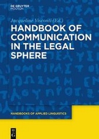 Enlarge image Cover: Handbook of Communication in the Legal Sphere - De Gruyter