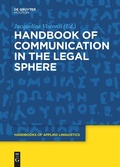Cover: Handbook of Communication in the Legal Sphere - De Gruyter Mouton