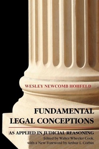 Enlarge image Cover: Fundamental Legal Conceptions as Applied in Judicial - Lawbook Exchange, Ltd.