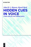 Cover: Hidden Cues in Voice - De Gruyter