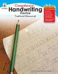 Cover: Comprehensive Handwriting Practice: Traditional Manuscript, Grades K - 1 - Carson Dellosa Education