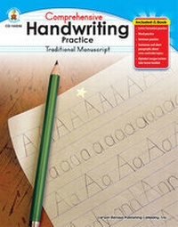 Enlarge image Cover: Comprehensive Handwriting Practice: Traditional Manuscript, Grades K - 1 - Carson Dellosa Education