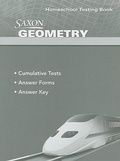 Cover: Testing Book - Saxon Publishers