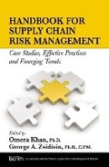 Cover: Handbook for Supply Chain Risk Management - J Ross Publishing