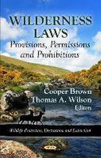 Enlarge image Cover: Wilderness Laws - Nova Science Publishers Inc