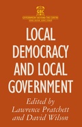Cover: Local Democracy and Local Government - Red Globe Press