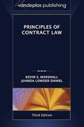 Cover: Principles of Contract Law, Third Edition 2013 - Vandeplas Publishing