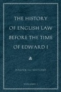 Cover: History of English Law before the Time of Edward I - Liberty Fund Inc.