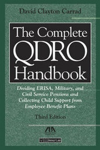 Abbildung von: The Complete QDRO Handbook - American Bar Association