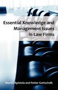 Cover: Essential Knowledge and Management Issues in Law Firms - Universal Publishers