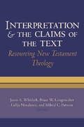 Cover: Interpretation & the Claims of the Text - Baylor University Press