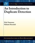 Cover: An Introduction to Duplicate Detection - Morgan & Claypool Publishers
