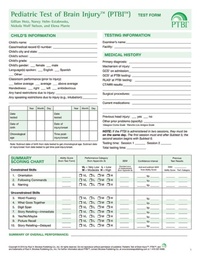 Abbildung von: Pediatric Test of Brain Injury - Brookes Publishing Co
