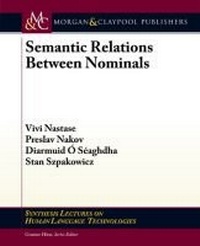Enlarge image Cover: Semantic Relations Between Nominals - Morgan & Claypool Publishers