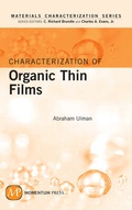 Cover: Characterization of Organic Thin Films - Momentum Press