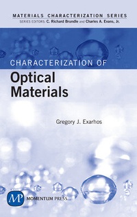 Enlarge image Cover: Characterization of Optical Materials - Momentum Press