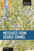 Cover: Messages From Georg Simmel - Haymarket Books