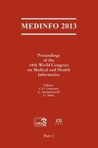 Enlarge image Cover: MEDINFO 2013 - IOS Press,US