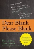 Cover: Dear Blank Please Blank - Ulysses Press