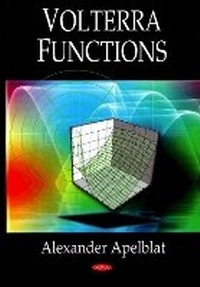 Enlarge image Cover: Volterra Functions - Nova Science Publishers Inc