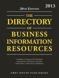 Enlarge image Cover: Directory of Business Information Resources - Grey House Publishing