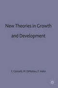 Cover: New Theories in Growth and Development - Palgrave Macmillan