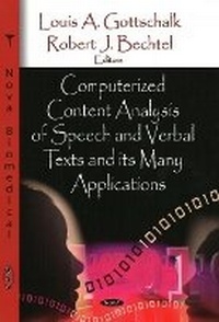 Abbildung von: Computerized Content Analysis of Speech & Verbal Texts & its Many Applications - Nova Science Publishers Inc