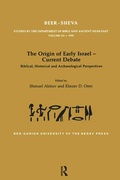 Cover: The Origin of Early Israel-Current Debate - Left Coast Press Inc