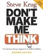 Cover: Don't Make Me Think - New Riders