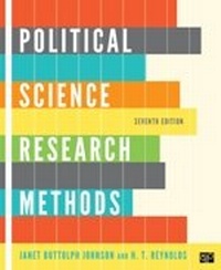 Enlarge image Cover: Political Science Research Methods - CQ Press
